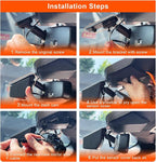 Mangoal Front 4K Rear 1080P Dash Cam for F150 2018-2026 F250-F450 2020-2026 | F250 F350 F450 Super Duty 2020-2026, OEM Style, XLT Lariat King Ranch Raptor, UHD 2160P Video, WiFi & App, GPS, 128GB Card(A)