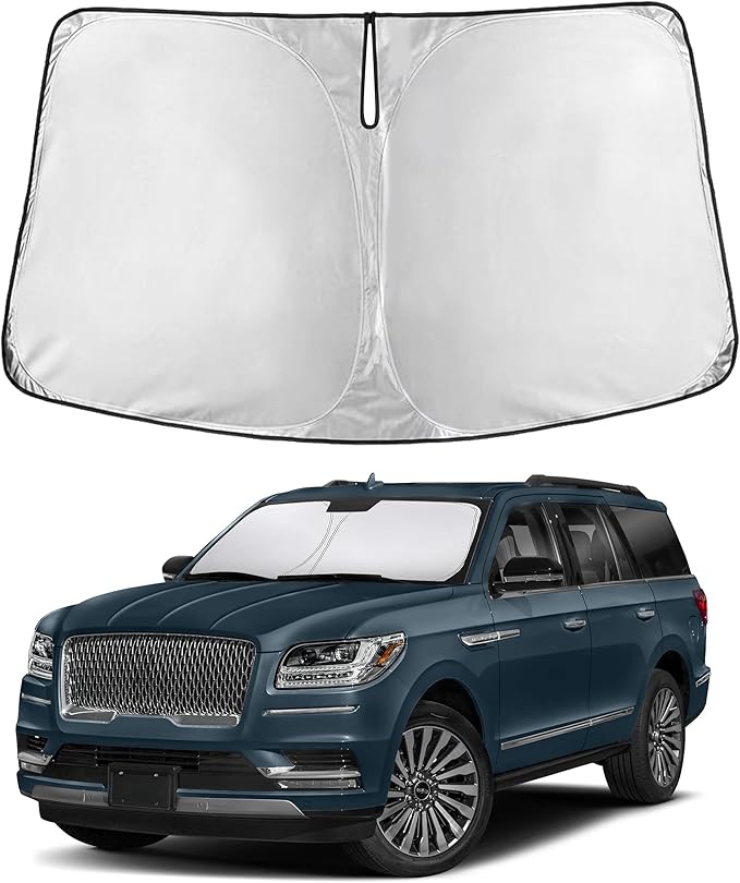 Windshield Sunshade Compatible for Lincoln Navigator 2018-2023 2024 2025, Sun Visor for Front Windshield & Window Sun Shade Cover, UV Heat Blocker & Protector, Car Accessories