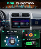 8 Core 6G+128G for Toyota Corolla 2009-2013 Android Car Stereo Carplay Android Auto, 9 Inch for Corolla Radio GPS 4G-WiFi Bluetooth 5.0 FM/RDS DSP-36 Mirror Link Backup Camera