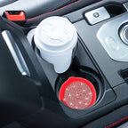 Car Cup Coaster Universal Non-Slip Cup Holders Bling Crystal Rhinestone Car Interior Accessories 2 Pack Red Whole Rhinestone