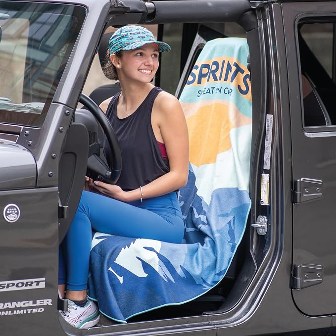 Athletic Running Towel, Full-Sized, Car Seat Cover - Moisture Wicking (Sasquatch)