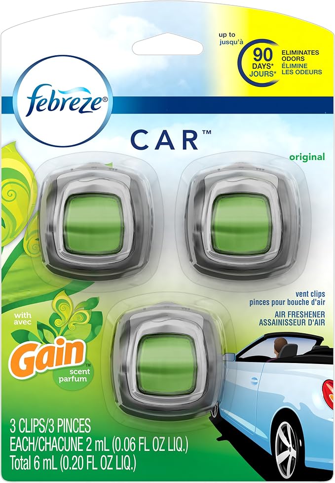 Car Vent Clip Air Freshener, Gain Original, 0.037 Pound