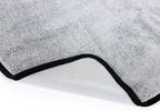 Slim Dryer Towel - Ultra-Absorbent Korean Microfiber, Suede Edge, Car Drying Towel. 25" x 35" Grey