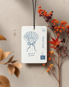 Blue Coastal Car Air Freshener 4 Pcs Coconut Scented, Preppy Starfish Sailing Seashell Car Accessories Mirror Decor for Women, Cute Nautical Hanging Air Freshener for Cars Closet Drawer Books