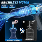 Car Vacuum Cleaner Cordless Rechargeable, Portable Vacuum for Car | 15000Pa suction with blower mode for pet hair, car interiors, keyboards and daily cleanups