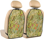 William Morris Golden Lily Car Seat Back Kick Protectors Kick Mats With Storage Pockets For Vehicles To Protect From Dirt Mud Scratches 2 Pack