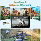 Carpuride W702B Motorcycle Carplay Screen for BMW R1200GS R1250GS S1000XR Motorcycle, 7 inch Waterproof Touchscreen, Portable Carplay/Android Auto GPS Navigation for Motorbike, Dual Bluetooth