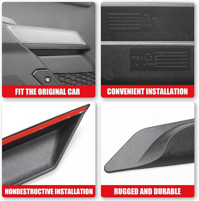 Front Door Pocket and Inner Door Handle Storage Organizer for Ford Bronco Accessories 2/4-Door 2026 2021-2025