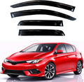 KPY Rain Guards Fit for 2017-2018 Toyota Corolla iM, Out-Channel Window Visors Vent Wind Deflectors 4PC, Car Accessories for 17-18 Corolla iM (iM Model Only)