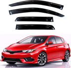 KPY Rain Guards Fit for 2017-2018 Toyota Corolla iM, Out-Channel Window Visors Vent Wind Deflectors 4PC, Car Accessories for 17-18 Corolla iM (iM Model Only)