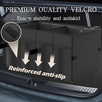 Car Trunk Organizer Storage Box - Collapsible Car Boot Organizer Tidy Cargo Storage Box Accessories for SUV, MPV, Van, Size M, Black