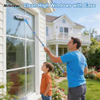77'' Professional Squeegee Window Cleaner Tool with Extension Pole, Car Windshield Cleaning Kit with Long Handle, Window Washing Equipment for Indoor Outdoor Windows & Car Glass