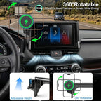 for MagSafe Car Mount Charger, Car Phone Mount for Toyota RAV4 2019–2025 7/8-Inch Screen [15W Wireless Charging], OEM-Style Fit, 360° Rotation Phone Holder Compatible with MagSafe, No Vent Blocking