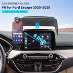 Car Phone Holder for 2020-2025 Ford Escape Accessories-Cell Phone Mount for Escape 8 inch Touch Screen Cradles Hands-Free 360° Rotation