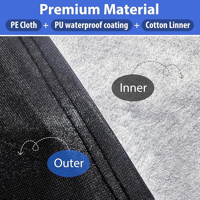 Truck Cab Cover for Crew Cab Pickup, Cab Only Truck Cover, Half Top Cover Sunproof Waterproof Windproof Protector for Extended Cab Trucks