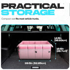Trunk Organizer For SUV Car Trunk Organizer, Foldable Storage, Car Accessories for Women Men, Collapsible Bag, 600D Oxford, Non Slip Bottom, Straps, Soft Cover (50L)