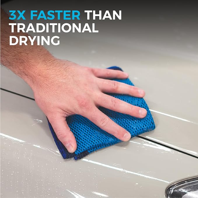 Ultra Clay Towel - Clay Bar Results in Minutes, Smooth Paint Fast, Enhance Gloss & Wax Bond (12"x12")