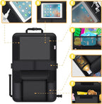 Kick Mats Back Seat Protector, Waterproof Oxford Seat Back Protector, Car Seat Back Protector for Kids, Back of Seat Protector for Kids Feet Car Seat (Black C -2pc)