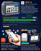 R2-4K Dual PRO Dash Cam Front and Rear, 4K+2K Dash Camera for Cars, Dual STARVIS 2 IMX678 + IMX675 Sensors, Free 128GB Card + CPL, WiFi 6 - up to 30MB/s Download Speed, 3" IPS, 24Hr Parking Mode