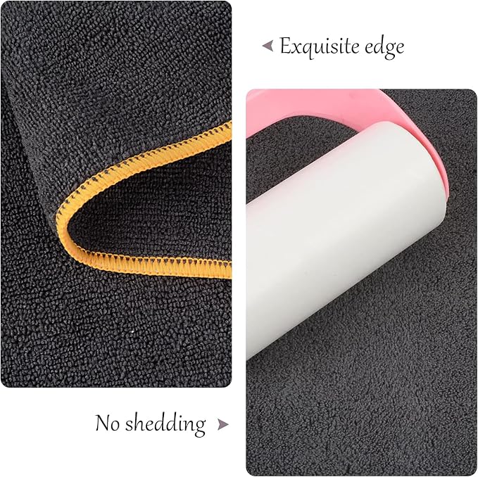 Super Absorbent Microfiber Bath Towel for Dogs and Cats - 30 x 50 Inch, Dark-Gray, Suitable for Small, Medium, Large Pets