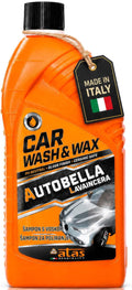 Car Wash and Wax – High Foaming pH Neutral Car Soap, 100:1 Concentrated for More Washes, Safe for Wax & Ceramic, Glossy Finish, For Foam Cannon & Bucket – Premium Italian Formula, 33.8 Oz