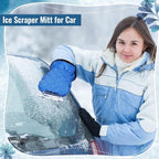 Ice Scraper with Glove Waterproof Ice Scrapers for Car Windshield No Scratch Comfortable Removal Snow Mitt Glove Windproof Warm for SUV Vehicle Truck Snow Quickly Removal
