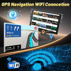 2+64G Car Stereo for Toyota RAV4 2007-2011 - Wireless Carplay & Android Auto - 9 Inch IPS Android Touchscreen Radio with WiFi, GPS Navigation, Equalizer, SWC, Mirror Link + AHD Backup Camera