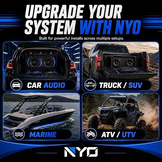 8 Gauge Amp Wiring Kit for Car Audio Systems, Subwoofers, Speakers and Amps | Complete 8 Gauge Amp Kit with 17 ft Power Wire, 3 ft Ground Wire, 17 ft OFC RCA Cable, Fuse Holder and ANL Fuse