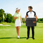 2 Layer Golf Trunk Organizer, Golf Organizer with 2 Pairs Shoes Compartment, Golf Storage Waterproof Car Trunk Locker for Balls, Caps, Clothes, Gloves, Accessories, Gifts for Golfers
