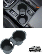 Cup Holder Insert for Forester 2026 2025 Accessories Center Console Cup Holder TPE Non-Slip Front Drink Stopper Organizer for 2025 Forester Interior Decoration Black