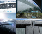 4PCS Tape-On Window Deflectors Rain Guards for 2023-2025 Honda CRV(CR-V) | Exterior Window Visors for CR-V 23-25,Tool-Free Installation,Noise Reduction,Shatterproof Sun Smoke Guard Vent Visors