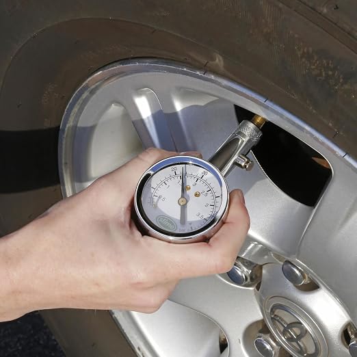 20049 Tire Pressure Gauge, Large Face Dial Analogue Gauge, 5-60 PSI