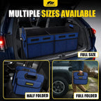 Car Trunk Organizer - 75L Collapsible Trunk Organizer with Reinforced Handles for Groceries, Trunk Storage Organizers for SUV Auto Truck Van with Non Slip Bottom (Blue)