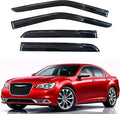 KPY Rain Guards Fit for 2011-2023 Chrysler 300, Out-Channel Window Visors Vent Wind Deflectors 4PC, Car Accessories for 11-23 Chrysler 300 (Excludes Touring Model)