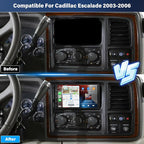 Car Stereo Radio for Cadillac Escalade 2003 2004 2005 2006, 7" Android 13 Car Radio Stereo Touchscreen Head Unit with Wireless CarPlay Android Auto GPS Navi SWC FM DSP 5G WiFi Bluetooth Camera