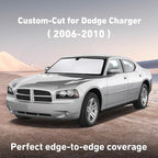 Windshield Sunshade Compatible for Dodge Charger 2006-2008 2009 2010, Sun Visor for Front Windshield & Window Sun Shade Cover, UV Heat Blocker & Protector, Car Accessories