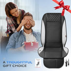 Coverado Cooling Car Seat Cover, Ventilated Seat Cushion with 3-Speed Adjustable Airflow, Gray Breathable Universal Seat Pad for Car SUV Truck Van