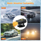 Car Heater,Upgraded 12V Portable Car Heater & Defroster – Fast Heating & Cooling Fan,with 360° Swivel Base Plug-in Auto Heater for Windshield & Interior – Great for sedans,SUVs,trucks,and RVs