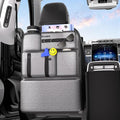 PU-Coated Fabric Car Backseat Organizer, Durable Large capaity Seat Back Organizer and Storage with 6 Pocket, Kick Mats Back Seat Protector for Kids Universal Fit