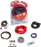 KIT20 0 Gauge Amplifier Installation Wiring Kit - A Car Amplifier Wiring Kit Helps You Make Connections and Brings Power to Your Radio, Subwoofers and Speakers