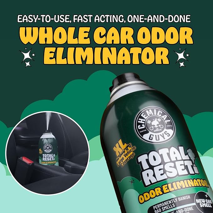 Odor Eliminating Aerosol Fogger, New Car Smell - 3 oz Single Can For Cars, Trucks, And SUVs - Set-And-Forget Interior Deodorizer Neutralizes Smoke, Pet, Gym, And Food Odors & More