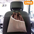 2PCS Hanging Car Garbage Can - Waterproof Leakproof Trash Bag | Car Trash Can with Durable Leakproof Lining, Keeps Vehicle Clean and Neat