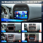4G+64G Android 15 Radio for Mitsubishi Outlander Sport RVR ASX 2019-2021 Wireless CarPlay, 10'' Incell Full Touchscreen Stereo Android Auto Bluetooth 5G WiFi EQ FM RDS GPS WiFi SWC AHD Backup Camera