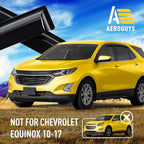 Extra Durable Window Deflectors Tape-On Window Visors Rain Guards Fit for Chevrolet (Chevy) Equinox 2018-2024, Sun Visors, Wind Vent for Shades, Exterior Car Accessories - 4pcs. AG0865