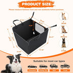 Half Dog Car Seat Cover for Back Seat - Waterproof Dog Half Hammock for Cars with Mesh Window,Scratchproof Pet Backseat Protector,Perdurable,Non-Slip Booster Seat for Small,Medium and Large Dogs