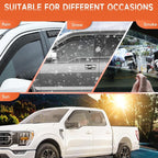 in-Channel Rain Guards Compatible with Ford F150 SuperCrew 2015-2026, Durable Side Windows Rain Guard Wind Deflectors 2025 F150 Crew Cab Window Deflectors - 4 PCS