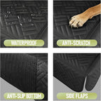 Dog Car Seat Cover for Back Seat, Waterproof 600D Oxford Protector for Travel and Daily Use, Non Slip Scratch Resistant Bench Cover, Easy to Clean, Fits Midsize SUVs/Trucks, 56 Inch