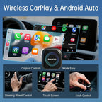 Magic Box 3.0 Max 2026 Upgrade - 32G Car Streaming Device with Netflix, YouTube, Prime Video, Wireless Apple CarPlay & Android Auto Adapter, Support HDMI Output & USB Drive, for OEM Wired CarPlay Cars