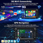 5GWifi Car Radio for GMC Sierra Chevy Silverado 1500/2500/3500 2007-2013, Acadia 2007-2012, Tahoe Yukon 2007-2014, Savana Equinox 7inch Stereo Touch Screen Carplay Android Auto GPS Camera