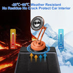 All-Metal Alloy Long Arm Magnetic Suction Cup Car Phone Mount(Orange) | Strong Powerful Magnetic Heavy-Duty Windshield Dash 360° Mechanical Rotation Cell Mobile Phone Vehicle Bracket for All Cars
